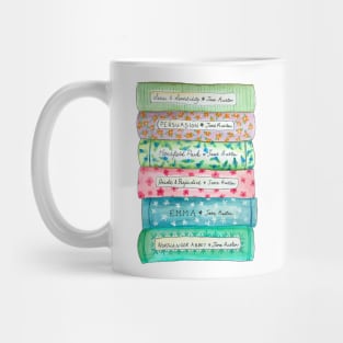 Jane Austen Book Collection Mug